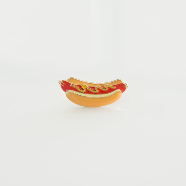 Hotdog Hard Enamel Lapel Pin